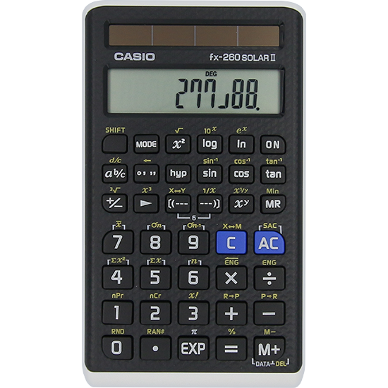 Standard Scientific Calculators fx-260 SOLAR II Compact Scientific