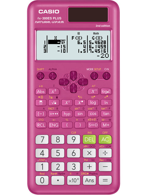 Standard Scientific Calculators fx-300ES PLUS 2nd Edition Pink